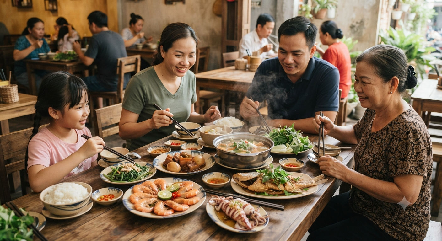 Đánh giá sự cân bằng và tương hỗ giữa các nhóm món trong thực đơn Nam Long