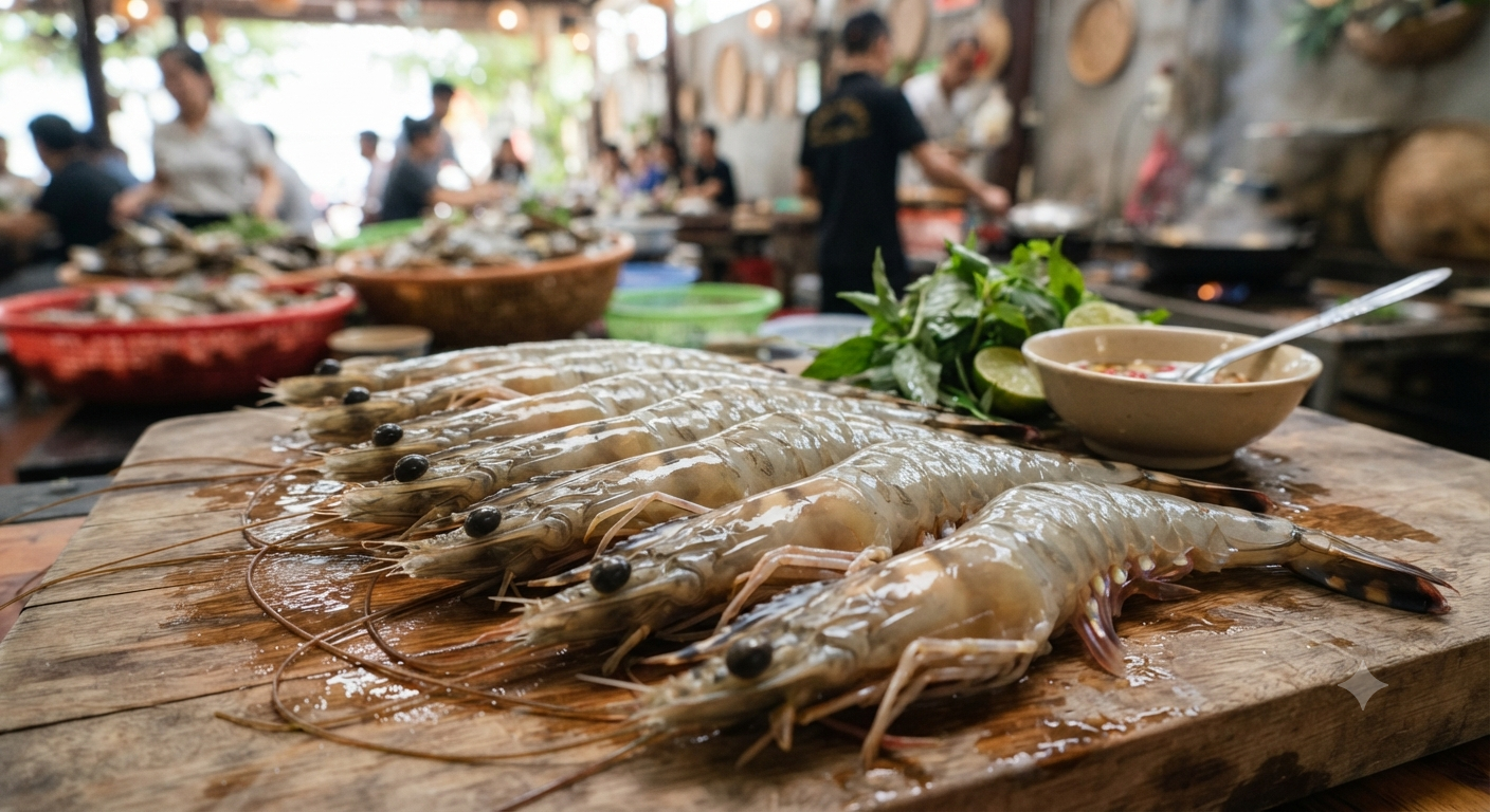Đặc điểm nhận biết tôm sú tươi ngon chuẩn xác
