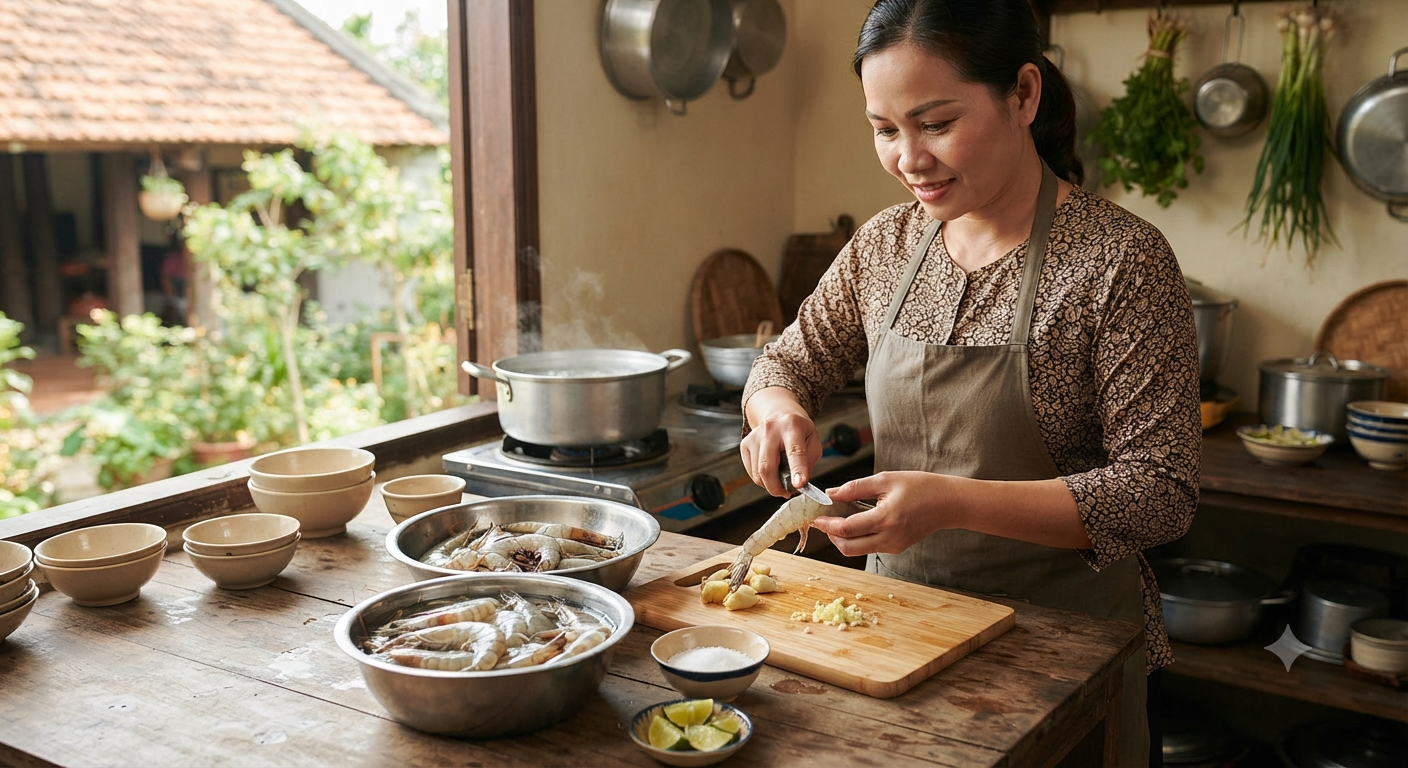 Những lưu ý quan trọng khi sơ chế và chế biến tôm sú